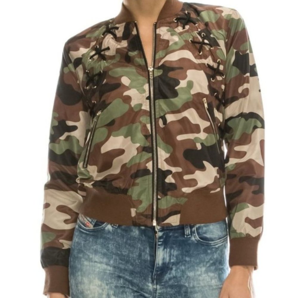 Trendy girls CAMO JACKET - Picture 3 of 4